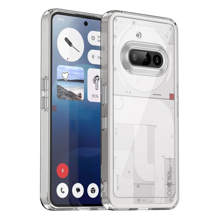 

For Nothing Phone 3a Colorful Series Acrylic Hybrid TPU Phone Case(Transparent)