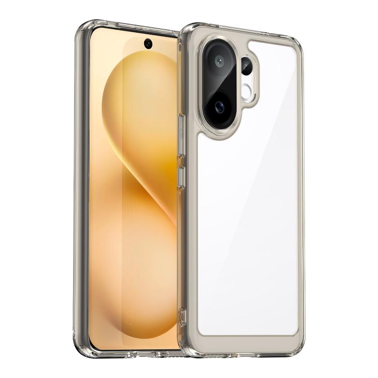 

For vivo S30 Colorful Series Acrylic Hybrid TPU Phone Case(Transparent Grey)