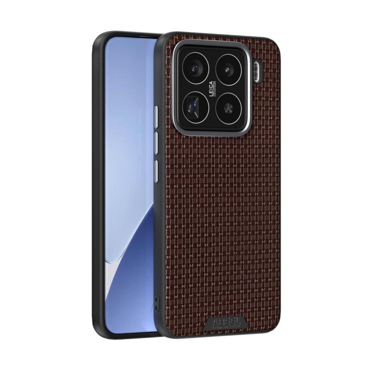 

For Xiaomi 15 Pro ABEEL Ruyi Pattern 6D Micro Relief MagSafe Leather Phone Case(Brown)