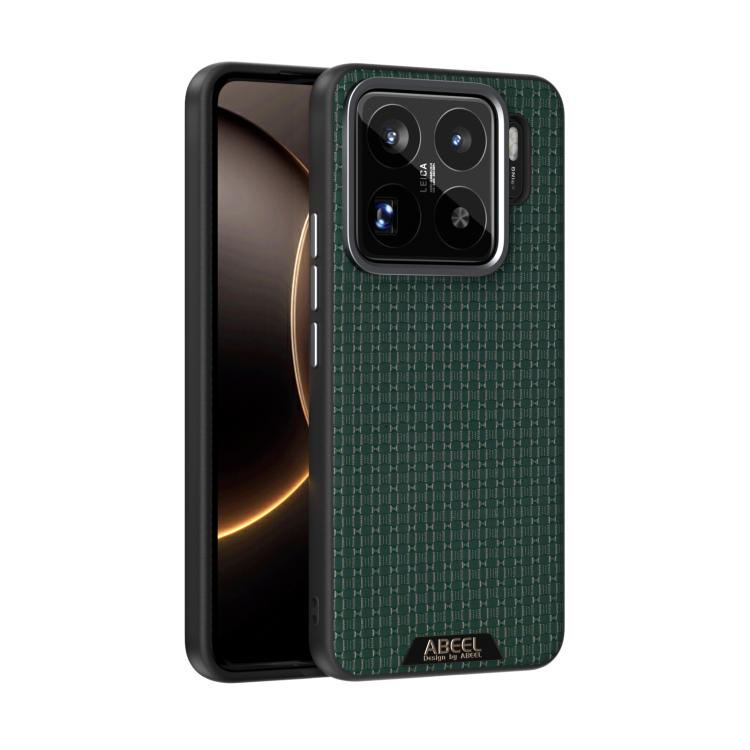 

For Xiaomi 15S Pro ABEEL Ruyi Pattern 6D Micro Relief MagSafe Leather Phone Case(Green)