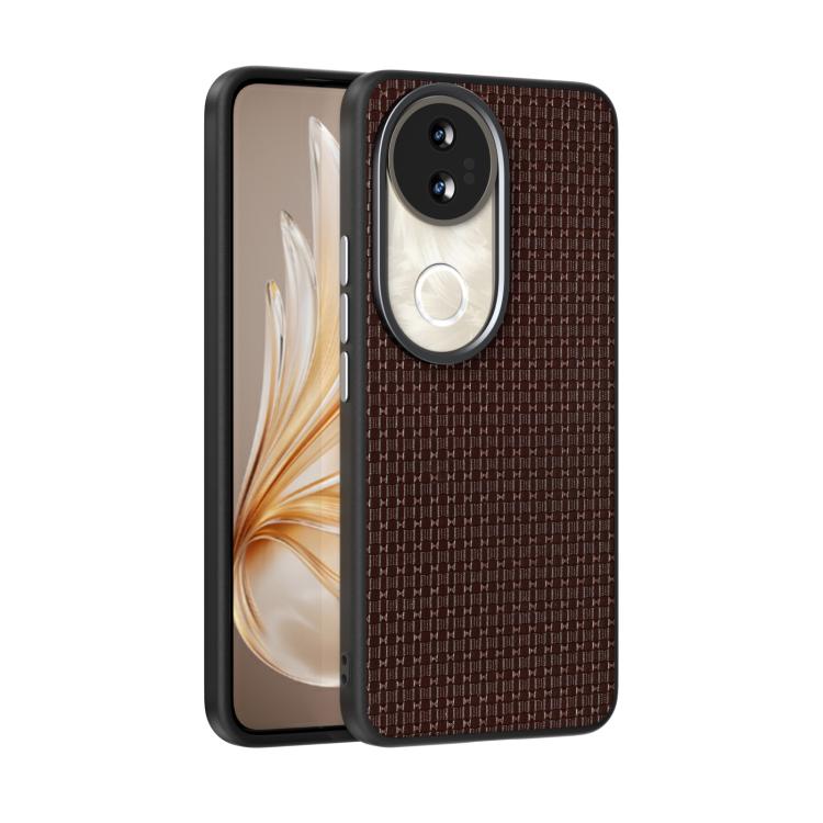 

For vivo S20 ABEEL Ruyi Pattern 6D Micro Relief MagSafe Leather Phone Case(Brown)