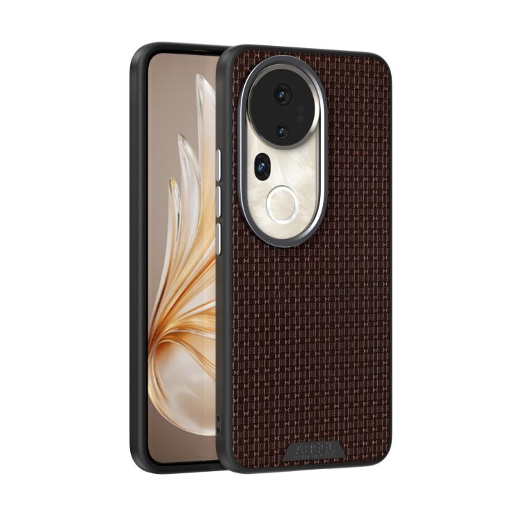 

For vivo S20 Pro ABEEL Ruyi Pattern 6D Micro Relief MagSafe Leather Phone Case(Brown)