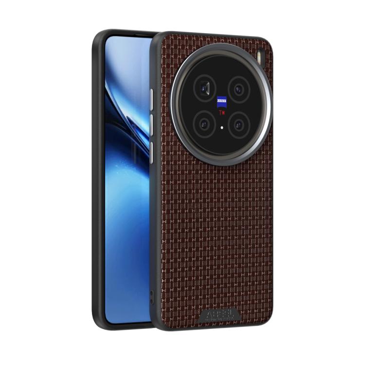 

For vivo X200 ABEEL Ruyi Pattern 6D Micro Relief MagSafe Leather Phone Case(Brown)