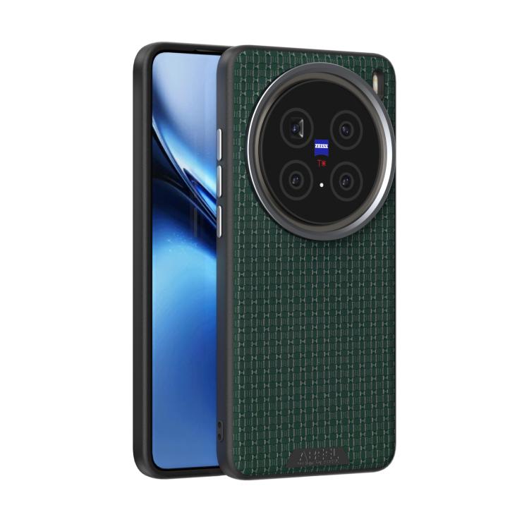 

For vivo X200 ABEEL Ruyi Pattern 6D Micro Relief MagSafe Leather Phone Case(Green)