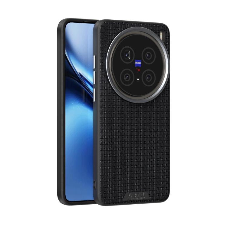 

For vivo X200 Pro ABEEL Ruyi Pattern 6D Micro Relief MagSafe Leather Phone Case(Black)