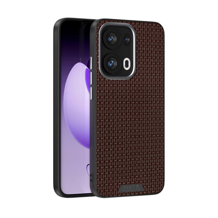 

For OPPO Reno13 Pro Global ABEEL Ruyi Pattern 6D Micro Relief MagSafe Leather Phone Case(Brown)