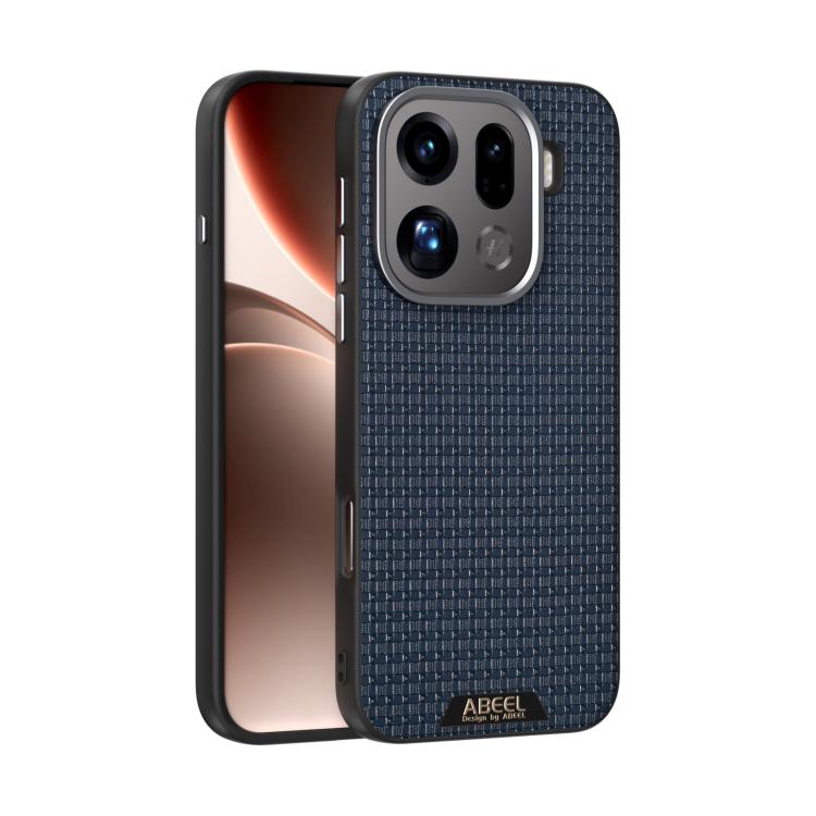 

For OPPO Find X9 Pro ABEEL Ruyi Pattern 6D Micro Relief MagSafe Leather Phone Case(Blue)