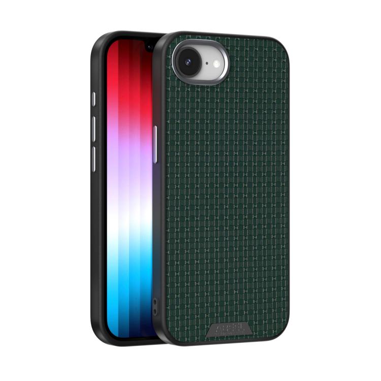 

For iPhone 16e ABEEL Ruyi Pattern 6D Micro Relief MagSafe Leather Phone Case(Green)
