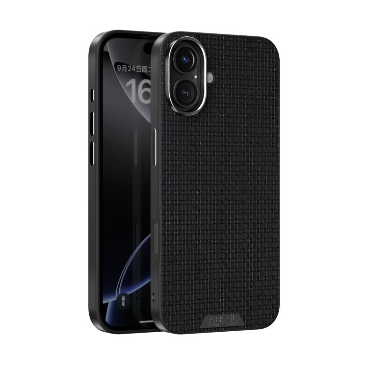 

For iPhone 16 Plus ABEEL Ruyi Pattern 6D Micro Relief MagSafe Leather Phone Case(Black)
