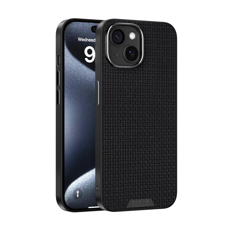 

For iPhone 15 Plus ABEEL Ruyi Pattern 6D Micro Relief MagSafe Leather Phone Case(Black)