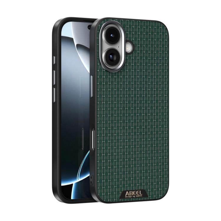

For iPhone 17 ABEEL Ruyi Pattern 6D Micro Relief MagSafe Leather Phone Case(Green)