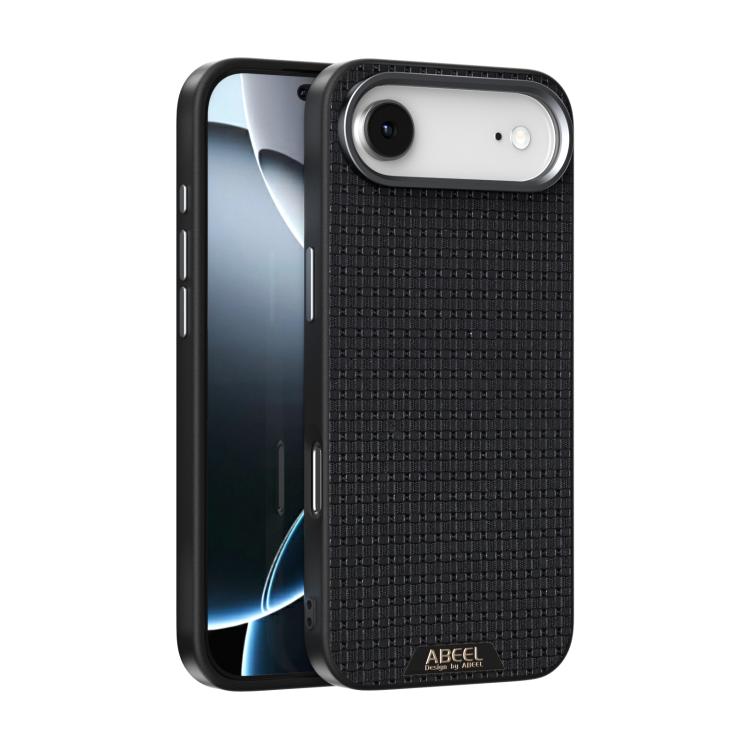 

For iPhone 17 Air ABEEL Ruyi Pattern 6D Micro Relief MagSafe Leather Phone Case(Black)