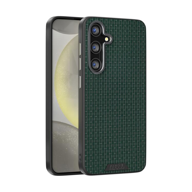 

For Samsung Galaxy S25 5G ABEEL Ruyi Pattern 6D Micro Relief MagSafe Leather Phone Case(Green)