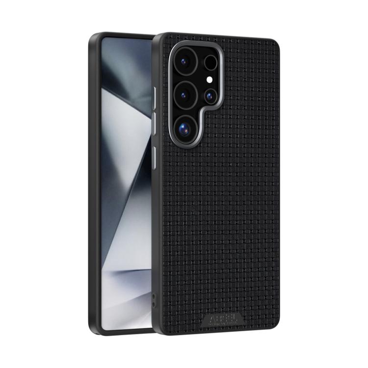 

For Samsung Galaxy S25 Ultra 5G ABEEL Ruyi Pattern 6D Micro Relief MagSafe Leather Phone Case(Black)