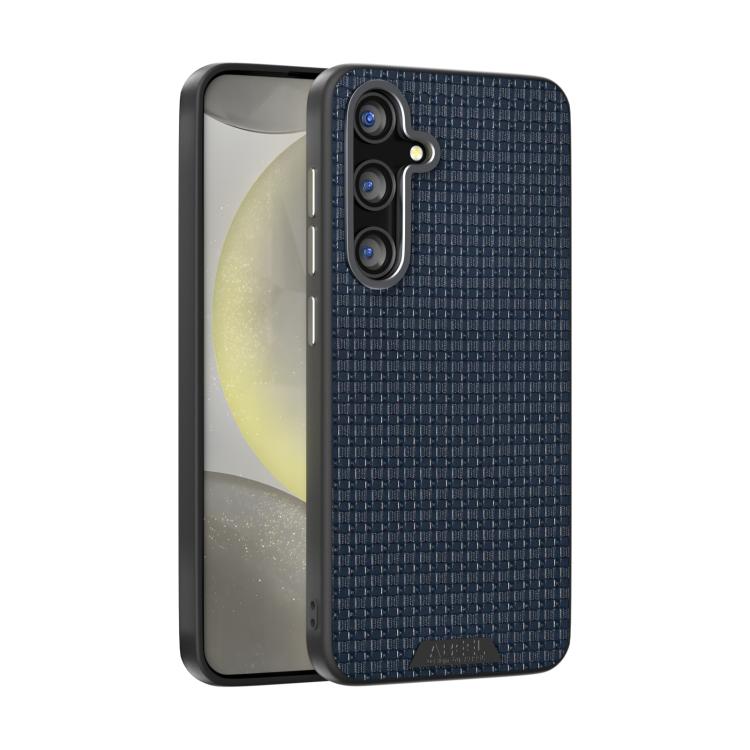 

For Samsung Galaxy S24 FE 5G ABEEL Ruyi Pattern 6D Micro Relief MagSafe Leather Phone Case(Blue)