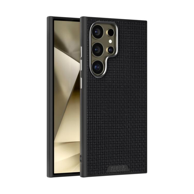 

For Samsung Galaxy S24 Ultra 5G ABEEL Ruyi Pattern 6D Micro Relief MagSafe Leather Phone Case(Black)