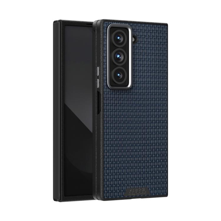 

For Samsung Galaxy Z Fold Special ABEEL Ruyi Pattern 6D Micro Relief MagSafe Leather Phone Case(Blue)