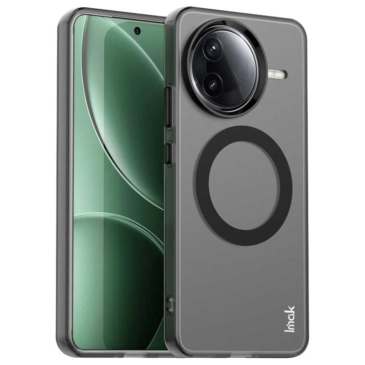 

For Redmi K80 5G / POCO F7 Pro 5G IMAK Chocolate Series TPU + PET MagSafe Phone Case(Black)