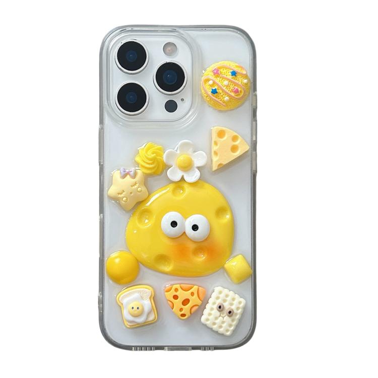

For iPhone 14 Pro Epoxy Acrylic Hybrid TPU Phone Case(Cheese)