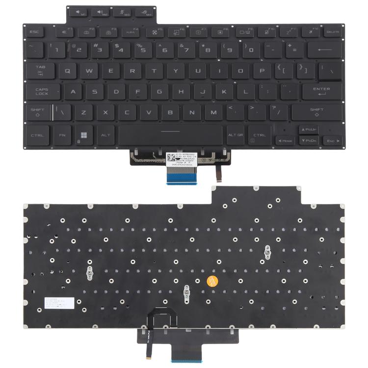 US Version Backlit Laptop Keyboard for Asus Zephyrus ROG 16 G16 GA503 15  GU603 GU603H(Black)