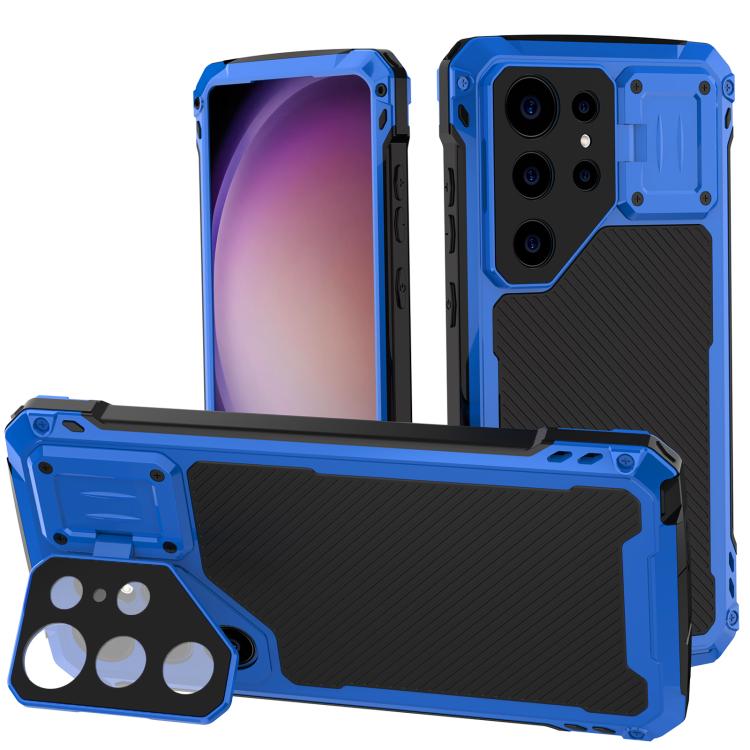 

For Samsung Galaxy S23 Ultra 5G MagSafe Shockproof Life Waterproof Dustproof Metal Phone Case(Blue)