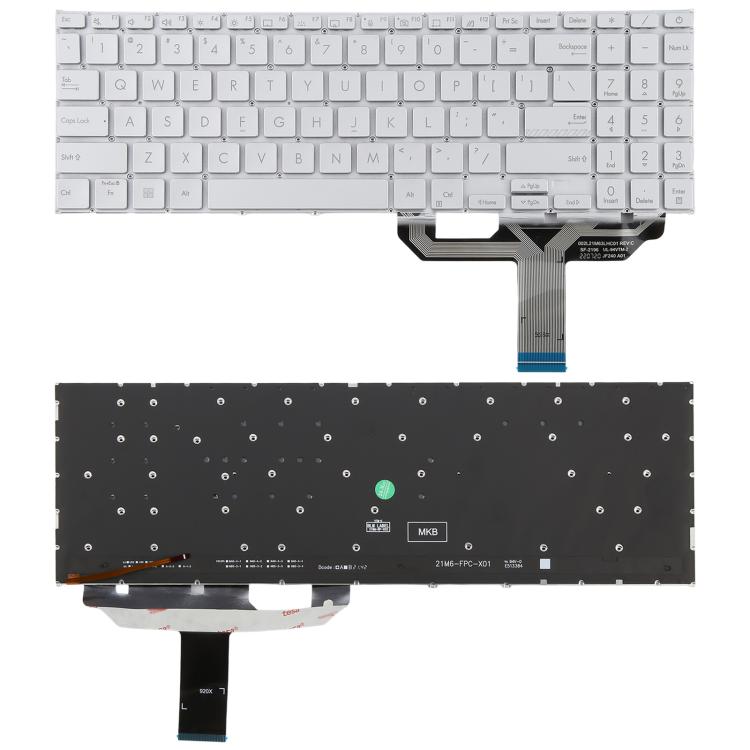 

US Version Backlit Laptop Keyboard for Asus Vivobook 15 X1502 X1502ZA X1502Z X1502VA B1502 B1502CBA(Silver)