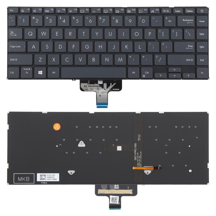 US Version Backlit Laptop Keyboard for Asus ZenBook 14 ux435