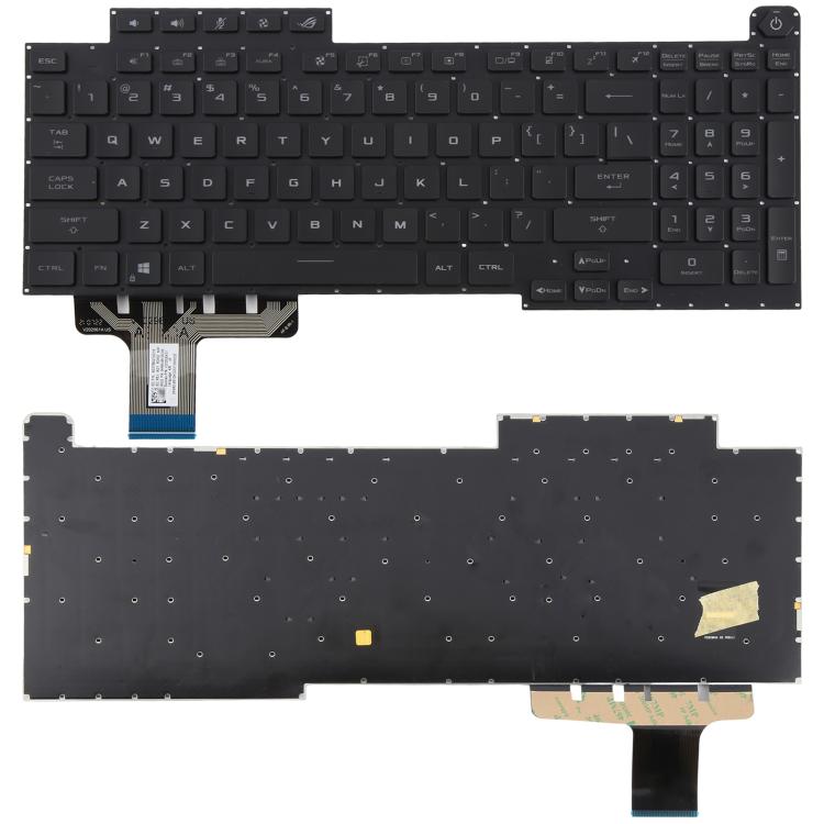 

US Version RGB Backlit Laptop Keyboard for Asus ROG Stirx G17 G713 G713Q G713QE G713QY G713QR G713RX G713RS G713RC G713IR G713IH(Black)