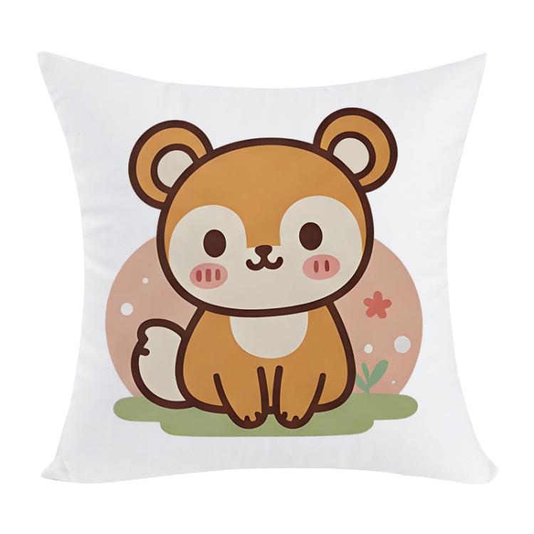 

Squirrel Printed Sofa Pillow With Core Print On Your Demand, Size:35x35cm(Short Plush)