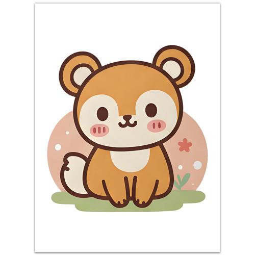 

Squirrel Frameless Canvas Decorative Painting Print On Your Demand, Size:13x18cm