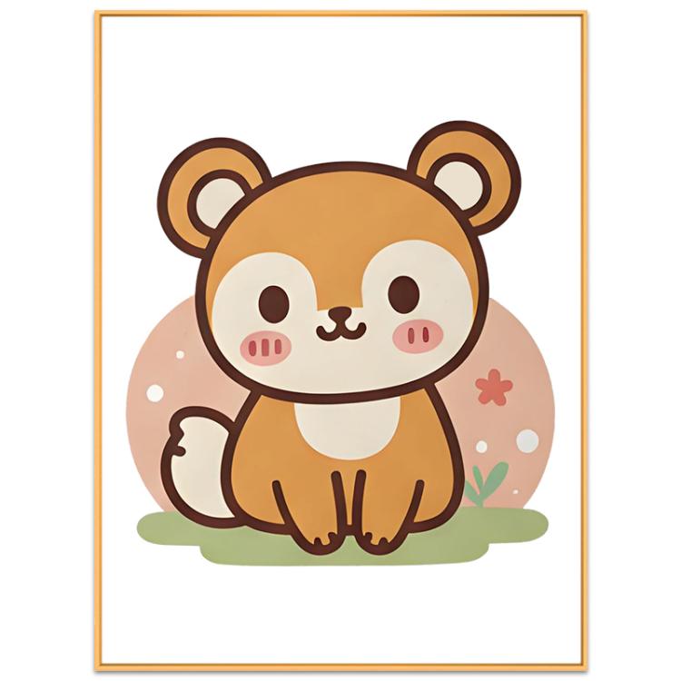 

Squirrel Decorative Painting with Aluminum Alloy Frame Print On Your Demand, Size:15x20cm