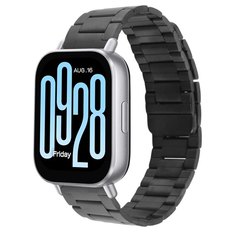 

20mm Three-beads Magnetic Steel Watch Band(Black)