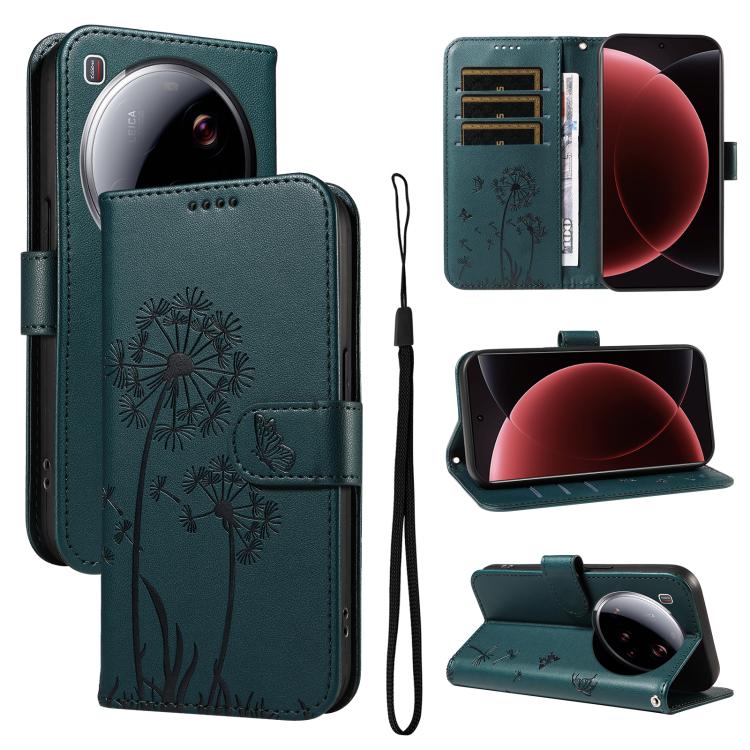 

For Xiaomi 15 Ultra 5G Global Dandelion Embossed Pattern Flip Leather Phone Case(Blue)