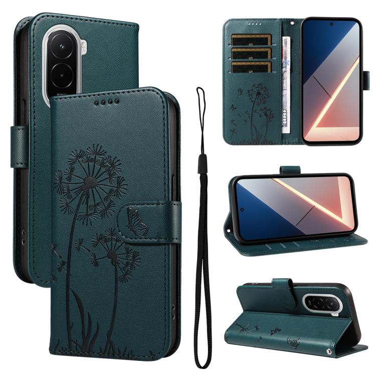 

For Xiaomi Poco M7 4G 169mm Dandelion Embossed Pattern Flip Leather Phone Case(Blue)
