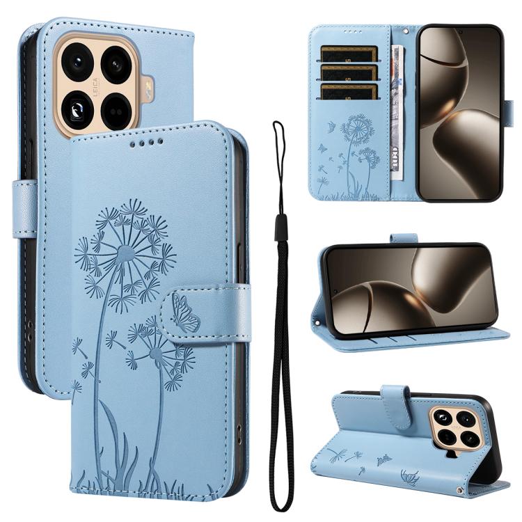 

For Xiaomi 15T Pro 5G Dandelion Embossed Pattern Flip Leather Phone Case(Sky Blue)