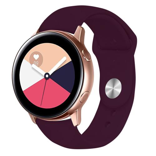

Kalebol 20mm Universal Reverse Buckle Silicone Watch Band(Wine Red)