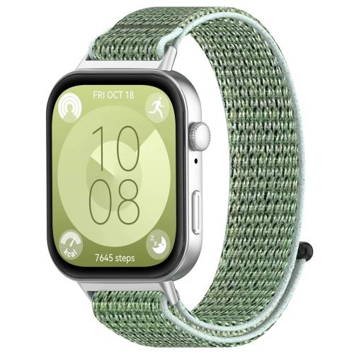 

For Huawei Watch Fit3 Kalebol Hook and Loop Nylon Strap(Ocean Blue)