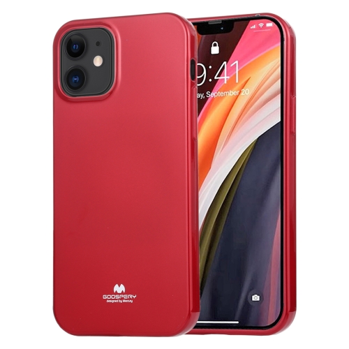 

For iPhone 12 mini GOOSPERY JELLY TPU Shockproof and Scratch Protective Case(Red)