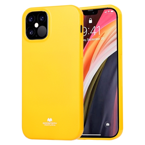 

For iPhone 12 / 12 Pro GOOSPERY JELLY TPU Shockproof and Scratch Protective Case(Yellow)