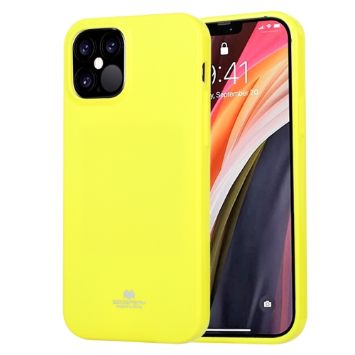 

For iPhone 12 / 12 Pro GOOSPERY JELLY TPU Shockproof and Scratch Protective Case(Lemon Yellow)