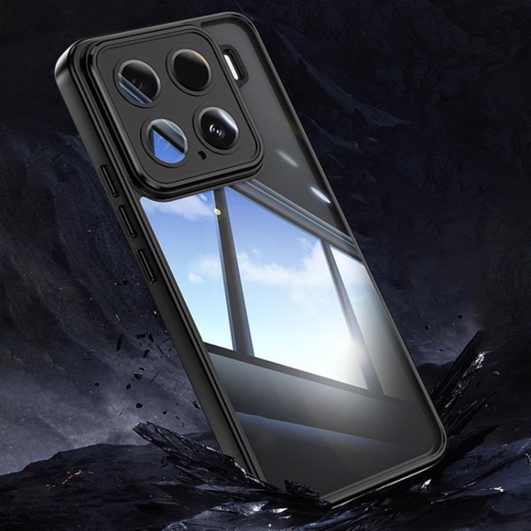 

For Xiaomi 15 Acrylic Hybrid TPU Armor Shockproof Phone Case(Black)