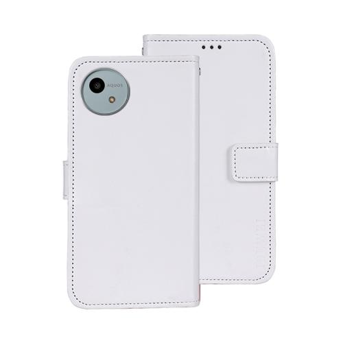 

For Sharp Aquos wish4 idewei Crazy Horse Texture Leather Phone Case(White)
