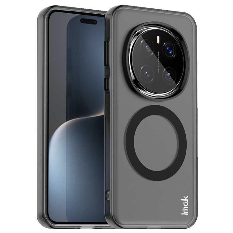 

For Honor Magic7 Pro IMAK Candy Series Shockproof MagSafe Phone Case(Black)