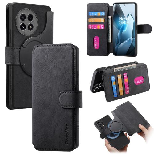 

For OnePlus Ace 5 CaseNeo MagSafe RFID Anti-theft Retro Leather Phone Case(Black)