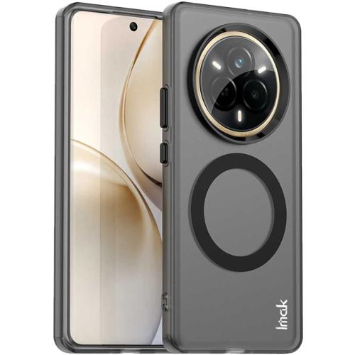 

For Realme 14 Pro+ IMAK Chocolate Series TPU + PET MagSafe Phone Case(Black)