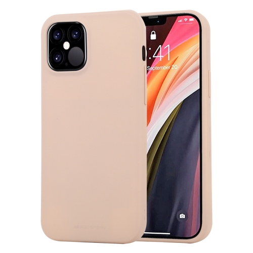 

For iPhone 12 Pro Max GOOSPERY SOFT FEELING Liquid TPU Shockproof Soft Case(Light Pink)