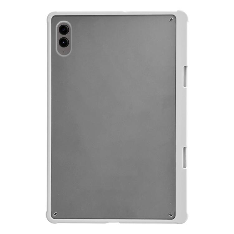 

For Samsung Galaxy Tab S9 FE+ X610 Frosted Acrylic PC Tablet Case with Pen Slot(White)