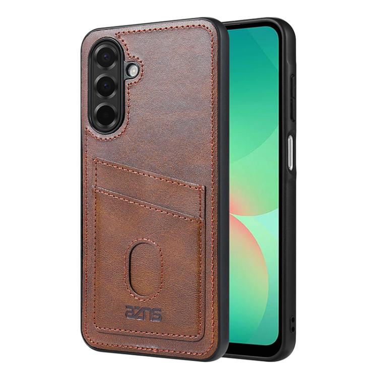 

For Samsung Galaxy A26 5G AZNS K1 Series Card Slot Business Phone Case(Brown)