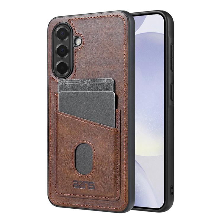 

For Samsung Galaxy A56 5G AZNS K1 Series Card Slot Business Phone Case(Brown)