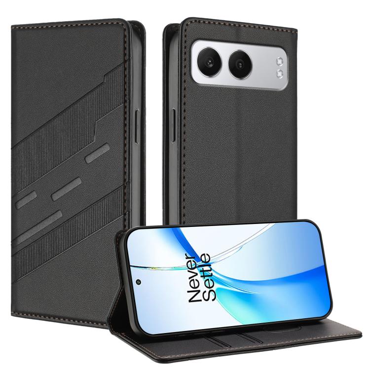 

For OnePlus Nord 4 Embossed Multi-functional Wallet Retro Leather Phone Case(Black)